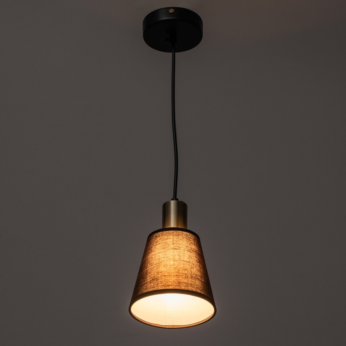 Люстра Люстра "Айрис" 1х60Вт Е27 Чёрный 15х15х20(100)см