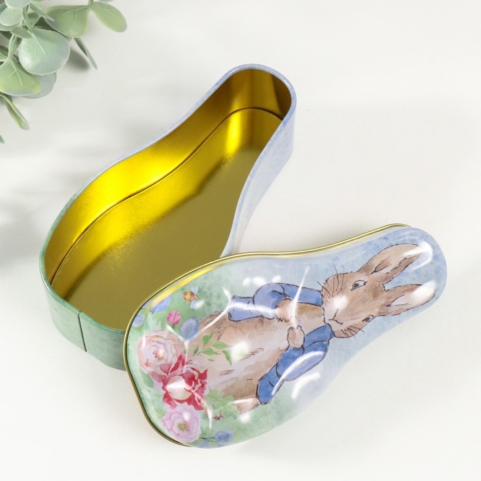 Шкатулка металл Шкатулка металл "Заяц стесняшка" 14,5х7х5 см