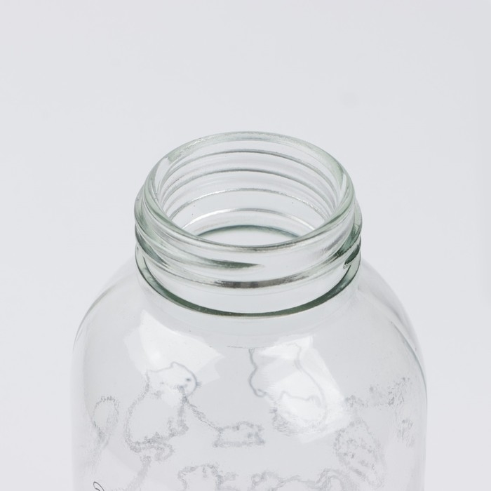 Бутылка для воды «Котики», 500 мл, стекло Бутылка для воды «Котики», 500 мл, стекло