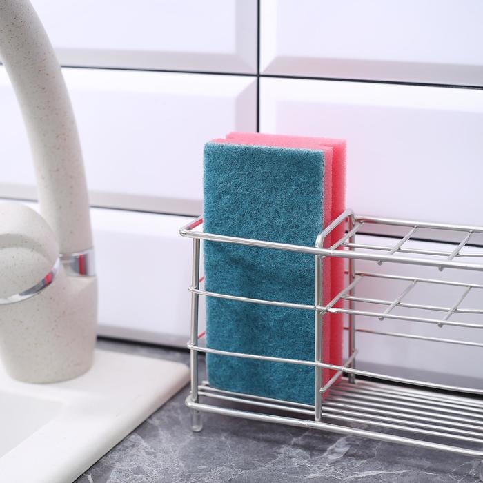 Губка для мытья посуды Доляна «Генеральная уборка», 12×6×4 см, 6 шт Губка для мытья посуды Доляна «Генеральная уборка», 12×6×4 см, 6 шт