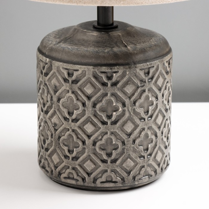 Настольная лампа Настольная лампа "Лореа" E14 40Вт серый 20х20х31 см RISALUX