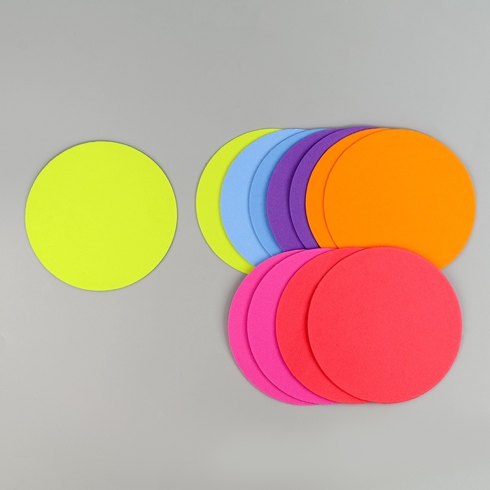 Набор фигурок из EVA  Набор фигурок из EVA "Круг", 12 шт, цвет МИКС