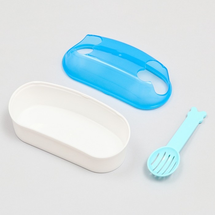 Туалет-туннель с лопаткой для грызунов Туалет-туннель с лопаткой для грызунов "Пижон", 14,5 х 7 х 7 см, синий