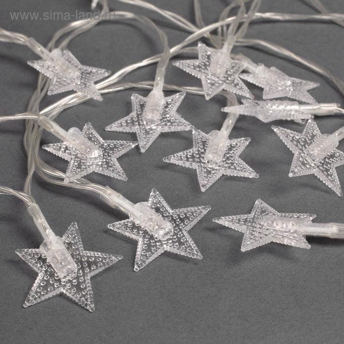 Гирлянда «Нить» 3 м с насадками «Звёзды», IP20, прозрачная нить, 20 LED, свечение мульти (RG/RB), мигание, USB Гирлянда «Нить» 3 м с насадками «Звёзды», IP20, прозрачная нить, 20 LED, свечение мульти (RG/RB), мигание, USB