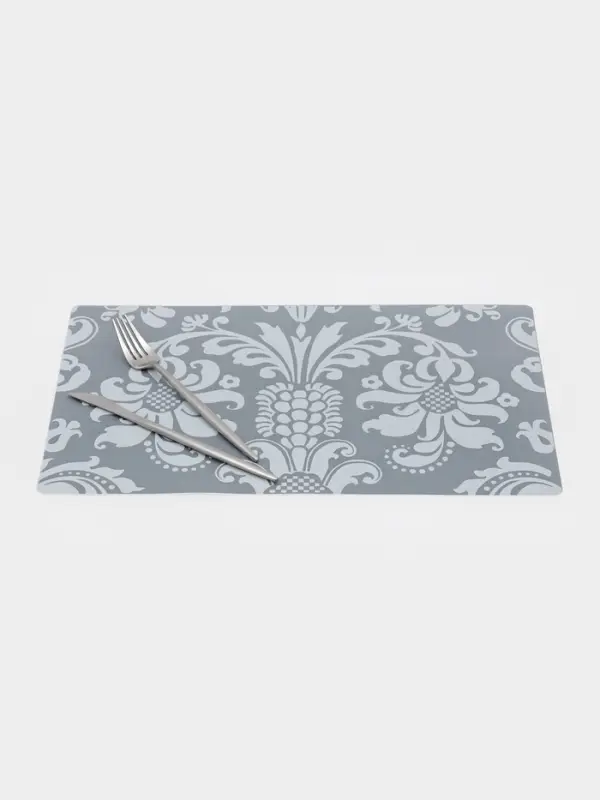 Салфетка сервировочная на стол Доляна &laquo;Абстракция&raquo;, 43&times;28 см, белая