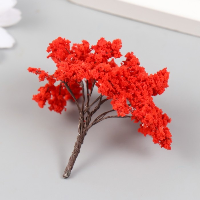 Искусственное растение для творчества пластик Искусственное растение для творчества пластик "Красный клён" 6х7,3 см