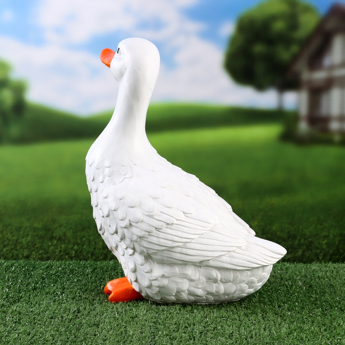 Садовая фигура  Садовая фигура "Гусь" 23х14х30см ///