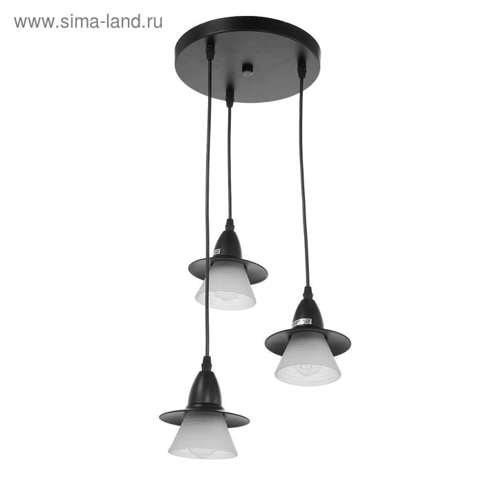 Светильник ЭкономСвет 36081/3 3х40Вт Е27 черный 33х33х75 см Светильник ЭкономСвет 36081/3 3х40Вт Е27 черный 33х33х75 см