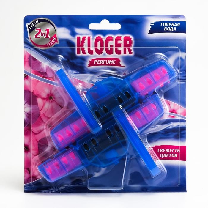 Чистящее средство для унитазов  Чистящее средство для унитазов "Kloger Proff", Blue water, подвеска , 2 шт.