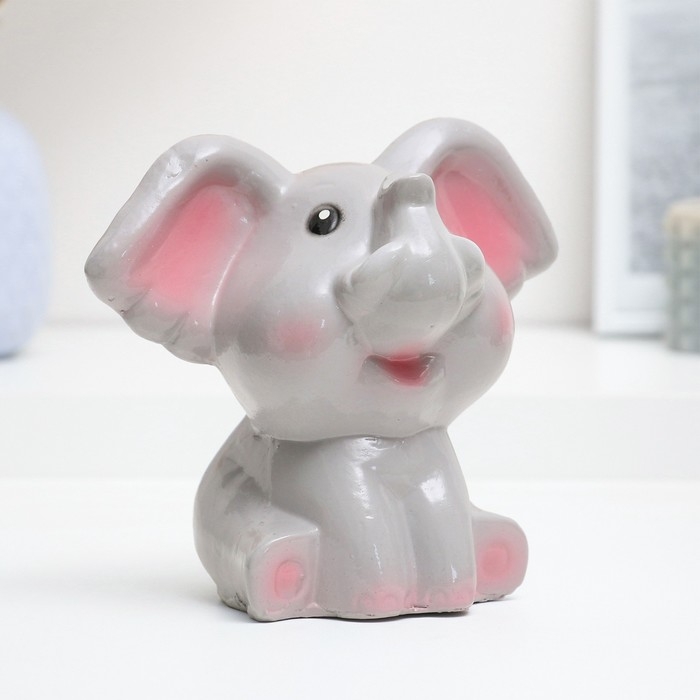 Копилка Копилка "Слоник" серый, 17см