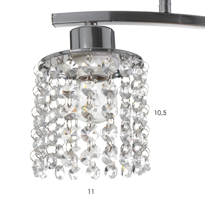 Люстра 2790/2 E27 40Вт хром 48х15х10 см BayerLux Люстра 2790/2 E27 40Вт хром 48х15х10 см BayerLux