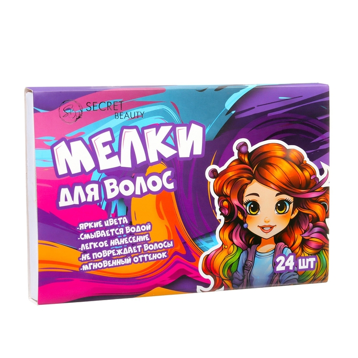 Мелки для волос, 24 шт. Мелки для волос, 24 шт.