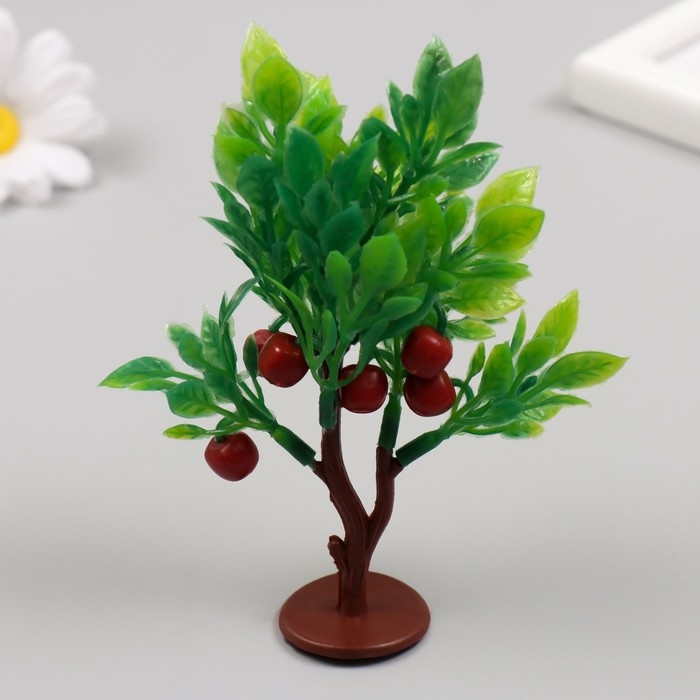 Искусственное растение для творчества пластик Искусственное растение для творчества пластик "Куст яблони" 7,5х10 см