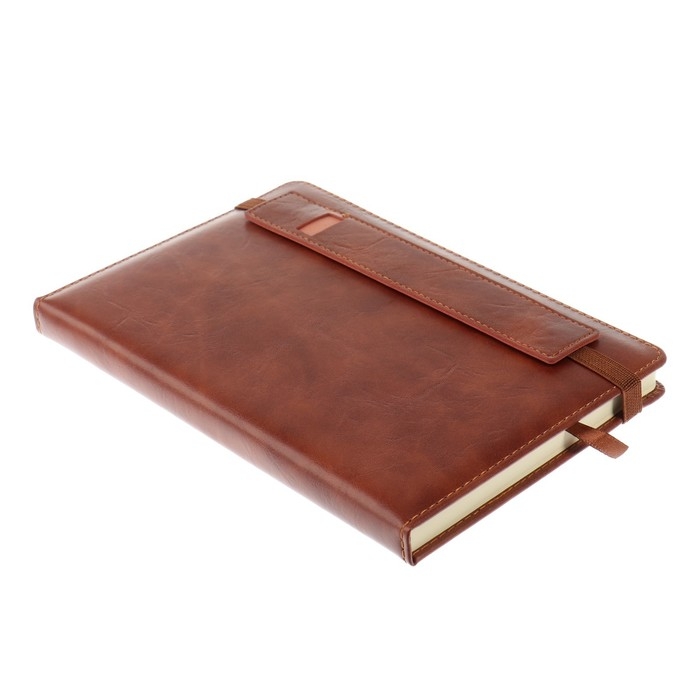 Ежедневник недатированный А5, 116 листов в клетку, на резинке, обложка кожзам, МИКС Ежедневник недатированный А5, 116 листов в клетку, на резинке, обложка кожзам, МИКС