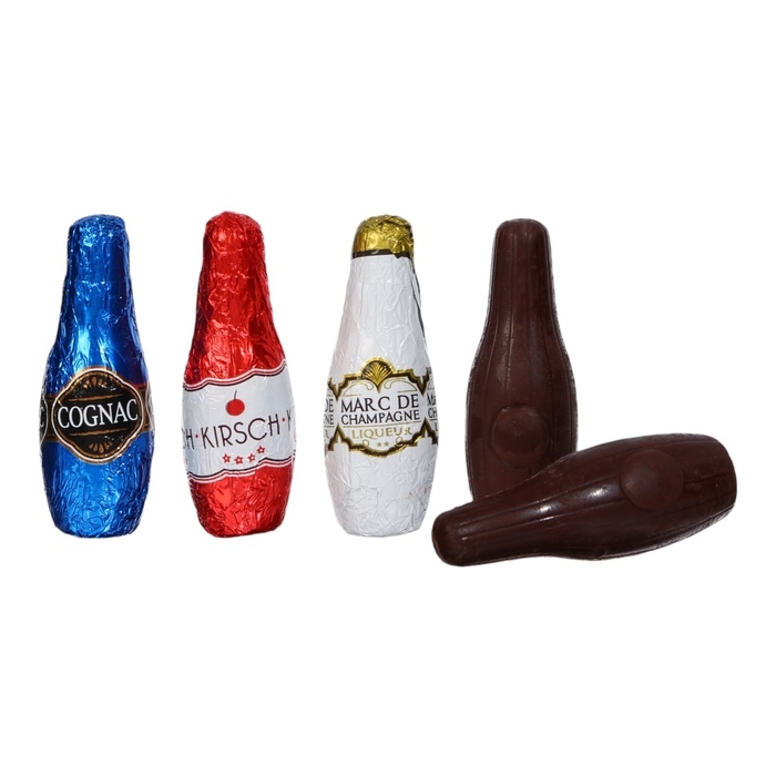 Новый год. Шоколад фигурный ALCOOLS DE FRANCE, с алкогольной начинкой, ассорти, 9 г Новый год. Шоколад фигурный ALCOOLS DE FRANCE, с алкогольной начинкой, ассорти, 9 г