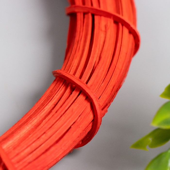 Кольцо ротанг для изготовления ловца снов Кольцо ротанг для изготовления ловца снов "Красный" d=20 см