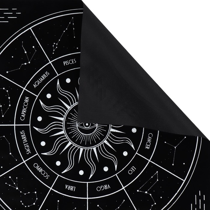 Скатерть для гадания бархатная «Звездный путь», 50х50 см, 16+ Скатерть для гадания бархатная «Звездный путь», 50х50 см, 16+