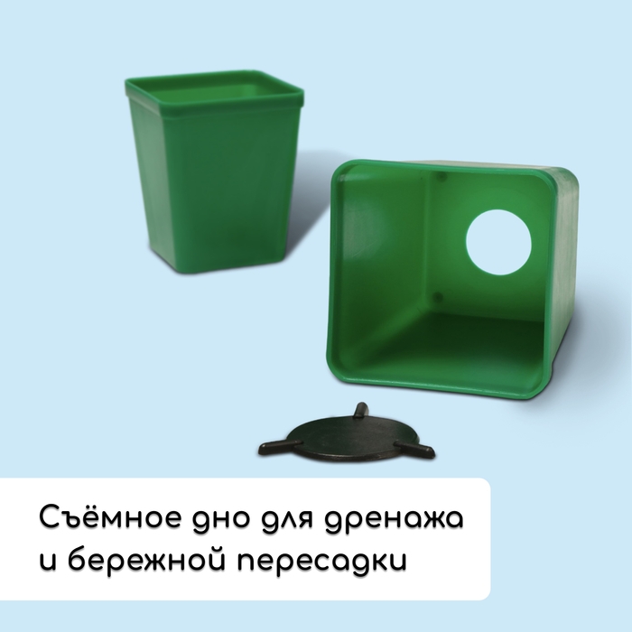 Набор для рассады: стаканы по 600 мл (8 шт.), поддон 36 × 18 см, цвет МИКС, Greengo Набор для рассады: стаканы по 600 мл (8 шт.), поддон 36 × 18 см, цвет МИКС, Greengo