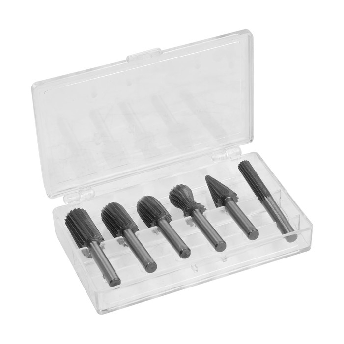 Набор шарошек по дереву и пластику ТУНДРА, пескоструйная обработка, хвостовик 6 мм, 6 шт. Набор шарошек по дереву и пластику ТУНДРА, пескоструйная обработка, хвостовик 6 мм, 6 шт.