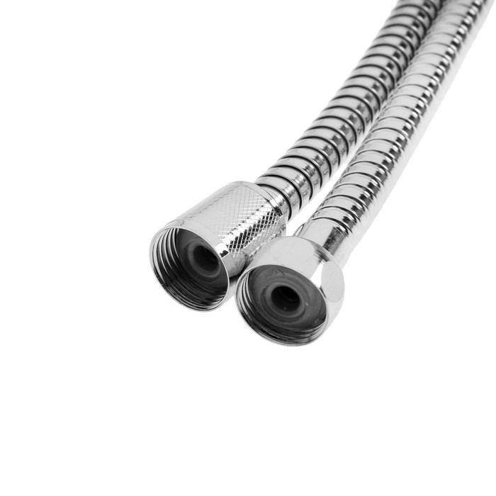 Душевой шланг ZEIN Z51PS, 200 см, цинковые гайки 1/2 Душевой шланг ZEIN Z51PS, 200 см, цинковые гайки 1/2", пластиковая втулка, нерж. сталь, хром