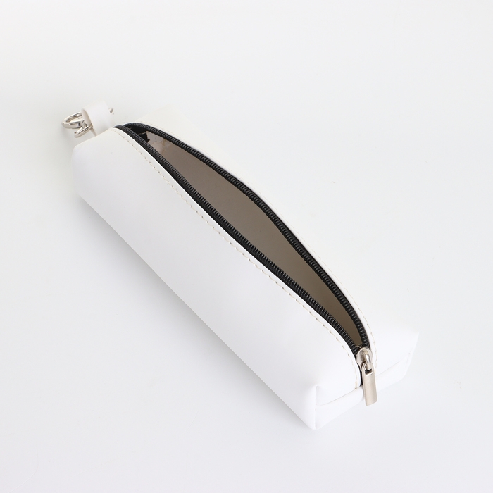 Ключница на молнии, длина 16 см, кольцо, карабин, цвет белый Ключница на молнии, длина 16 см, кольцо, карабин, цвет белый