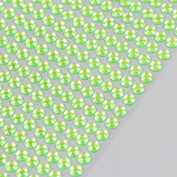 Полубусины самоклеющиеся d 6 мм, салатовый