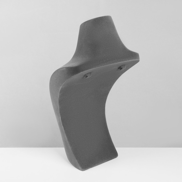 Бюст для украшений «Айсберг», 17×15×29, h=29 см, флок, цвет серый графит Бюст для украшений «Айсберг», 17×15×29, h=29 см, флок, цвет серый графит