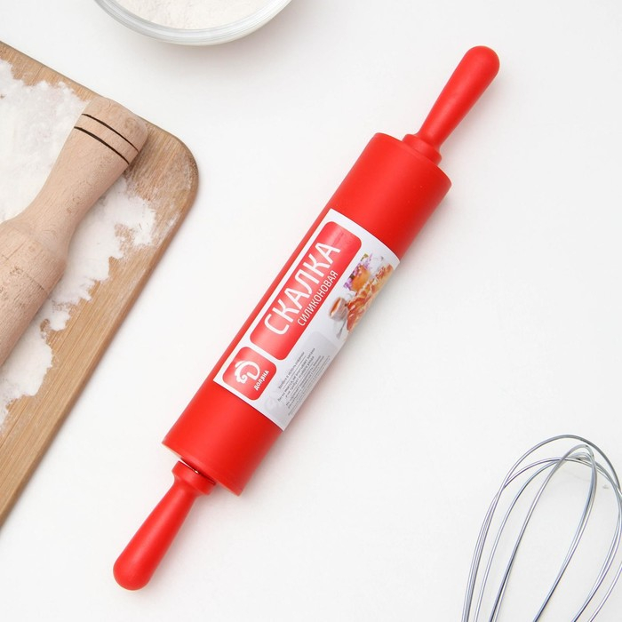 Скалка Доляна «Севилья», 30×4 см, рабочая часть 17,5 см, цвет МИКС Скалка Доляна «Севилья», 30×4 см, рабочая часть 17,5 см, цвет МИКС