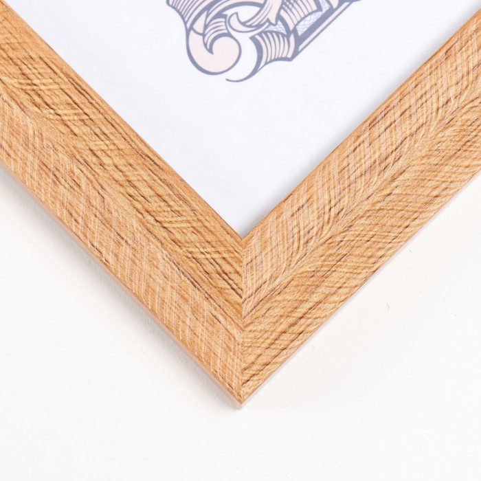 Фоторамка пластик формат А4 Фоторамка пластик формат А4 "Карин" пшеничная 23,6х32,3х1 см