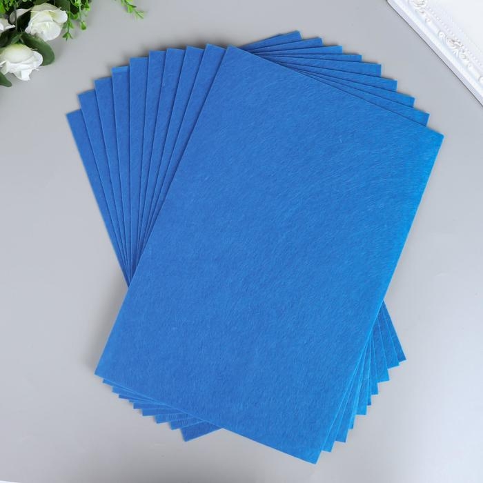 Фетр жесткий 1 мм Фетр жесткий 1 мм "Тёмно-синий" набор 10 листов формат А4