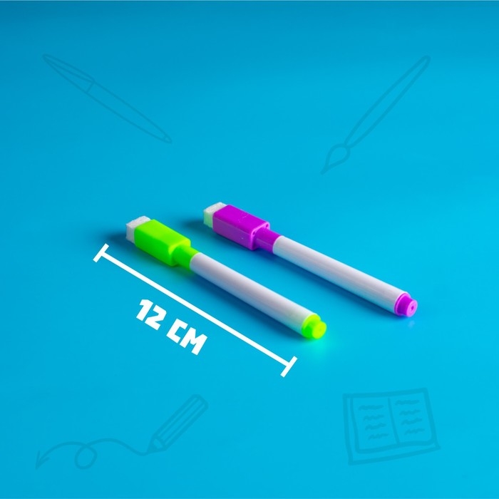 Маркер цветной на водной основе, набор 6 шт., без магнита Маркер цветной на водной основе, набор 6 шт., без магнита