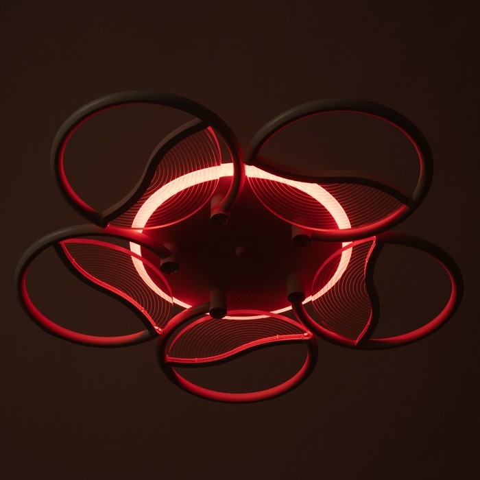 Люстра Люстра "Анита" 5хLED 90Вт 3000-6000К RGB белый 65х65х8см