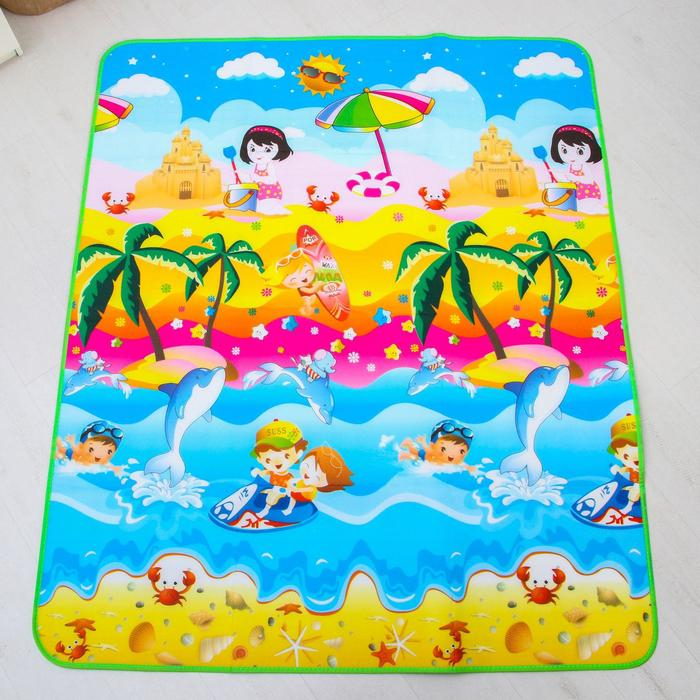 Игровой коврик для детей на фольгированной основе «Морской мир», размер 180х150x0,5 см, Крошка Я Игровой коврик для детей на фольгированной основе «Морской мир», размер 180х150x0,5 см, Крошка Я