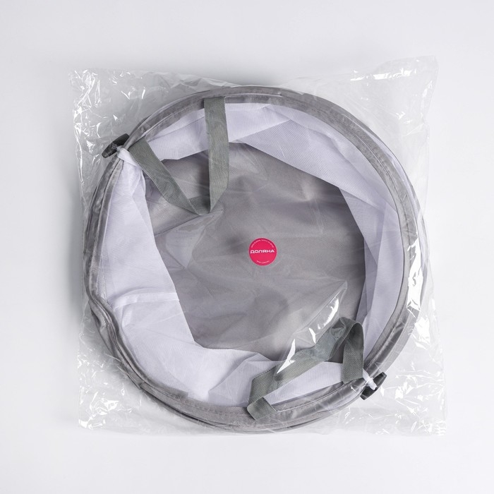 Корзина для белья Доляна, складная, 35×35×43 см, цвет белый Корзина для белья Доляна, складная, 35×35×43 см, цвет белый