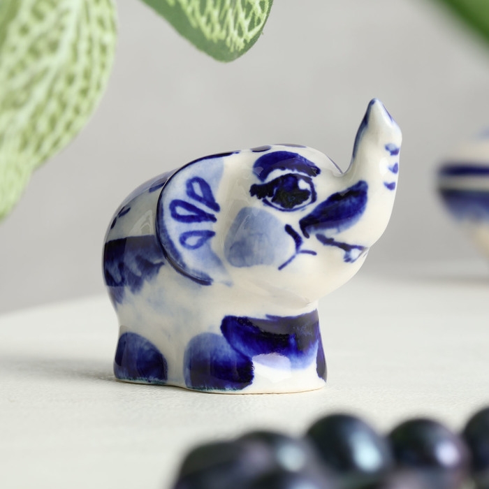 Сувенир «Слон», малый, гжель Сувенир «Слон», малый, гжель