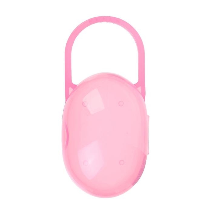 Контейнер для хранения и стерилизации детских сосок и пустышек, цвет розовый Контейнер для хранения и стерилизации детских сосок и пустышек, цвет розовый