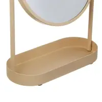 Зеркало в железной оправе тм VETTA Монтана, бежевый, 18,5x8,2x25см