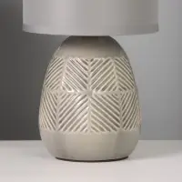 Лампа настольная RISALUX &laquo;Ретушь&raquo;, Е14, 40 Вт, серая, 12&times;12&times;24 см