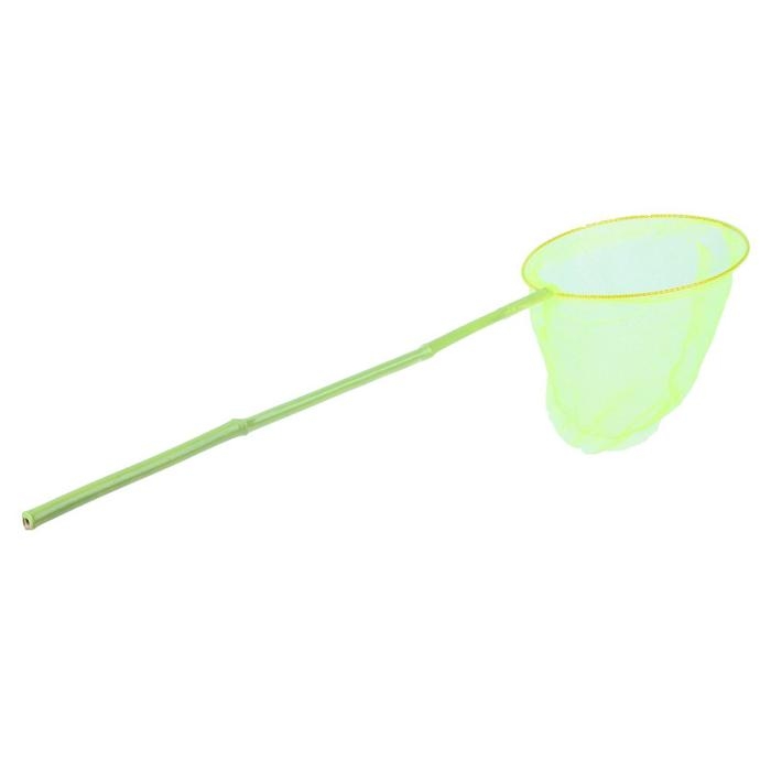 Сачок детский бамбуковая ручка 53 см, диаметр 20 см, цвета МИКС Сачок детский бамбуковая ручка 53 см, диаметр 20 см, цвета МИКС