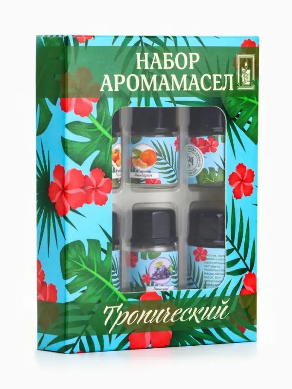 Набор эфирных масел &laquo;Тропический&raquo;, 6 штук по 3 мл, &laquo;Богатство Аромата&raquo;
