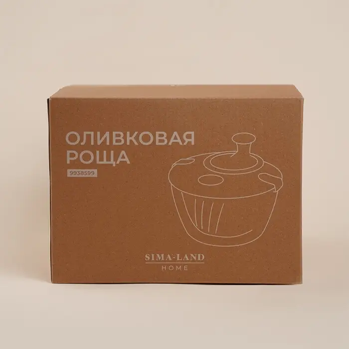 Центрифуга для сушки зелени SL Home &laquo;Оливковая роща&raquo;, 5 л, стекло, оливковая