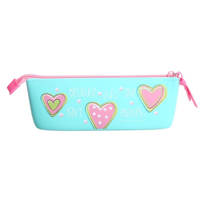 Рюкзак каркасный 38 х 30 х 20 см, пенал в подарок, Bruno Visconti "Мороженое"