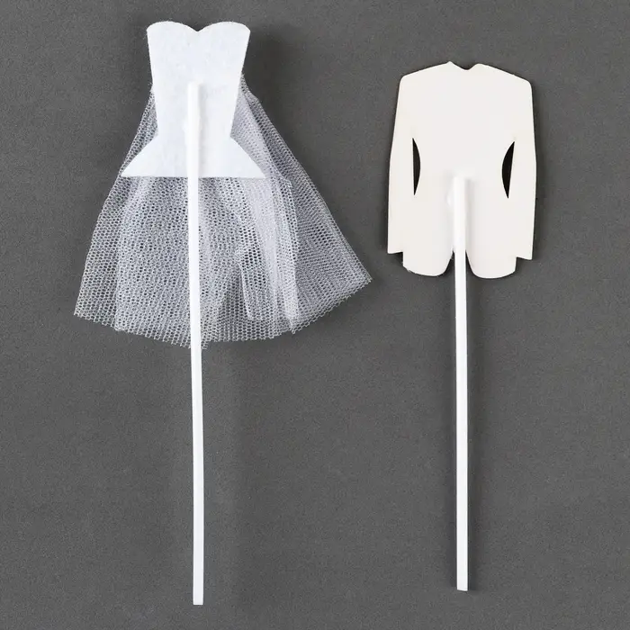 Топпер для торта «Свадьба», 2 шт. Топпер для торта «Свадьба», 2 шт.