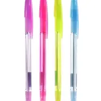 Ручка шариковая ErichKrause R=301 Spring Stick & Grip, узел 0.7 мм, синяя, резиновый упор, МИКС