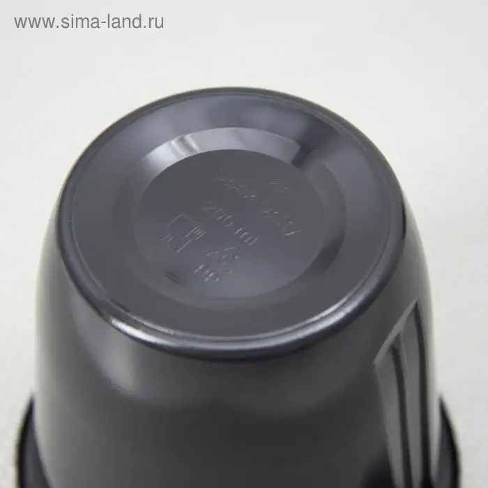 Чашки кофейные одноразовые Не ЗАБЫЛИ!, 200 мл, набор 6 шт., пластик, чёрный Чашки кофейные одноразовые Не ЗАБЫЛИ!, 200 мл, набор 6 шт., пластик, чёрный