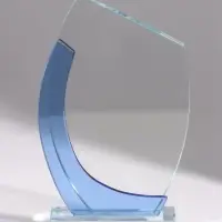 Стела стеклянная &laquo;Взлёт&raquo;, 12&times;4&times;22 см