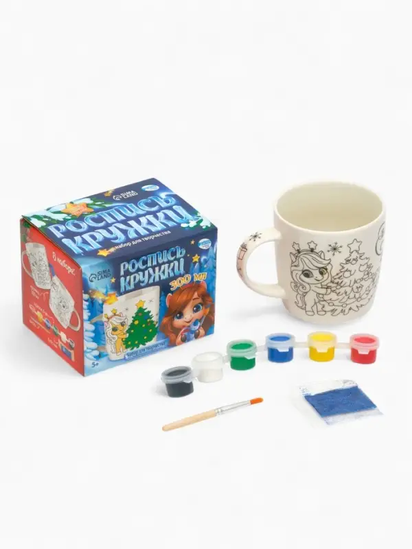 Роспись кружки красками «Лошадка в шапочке», 300 мл Роспись кружки красками «Лошадка в шапочке», 300 мл