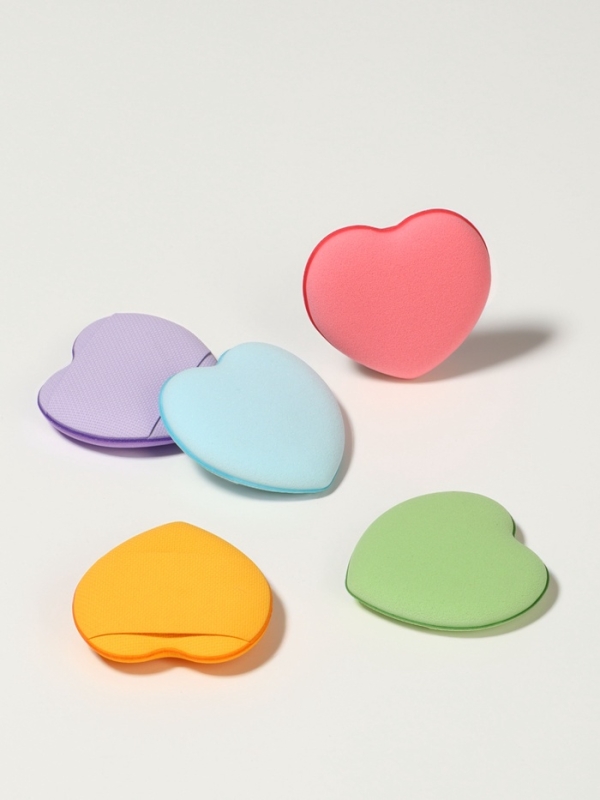 Набор спонжей д/макияжа сердце (наб 5шт цена за наб) латекс МИКС пакет QF Набор спонжей д/макияжа сердце (наб 5шт цена за наб) латекс МИКС пакет QF