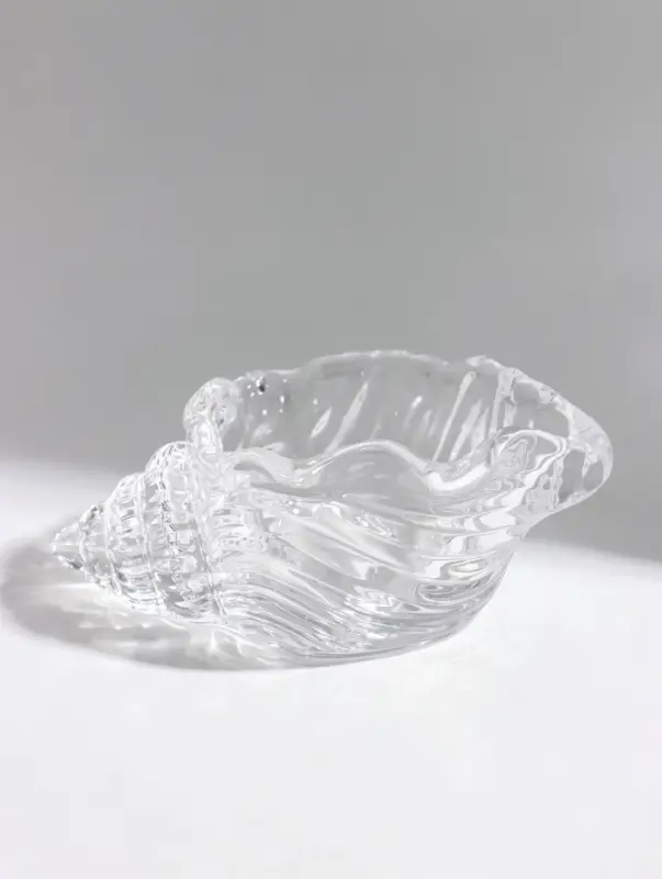 Подсвечник стеклянный &laquo;Ракушка&raquo;, 11.5&times;6&times;4.5 см, d=3.5 см