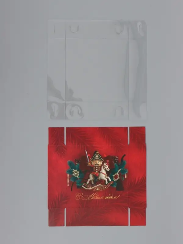 Коробка для макарун &laquo;Щелкунчик&raquo;, 12 &times; 12 &times; 3 см